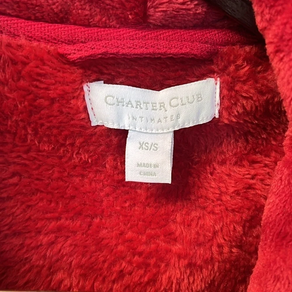 Charter Club Luxurious Red Bathrobe